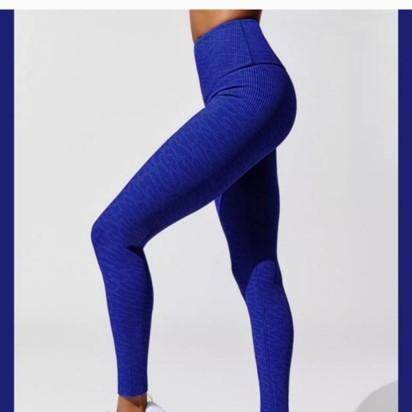 Carbon38 2 Pairs Leggings small ribbed black And Blue - Picture 12 of 13